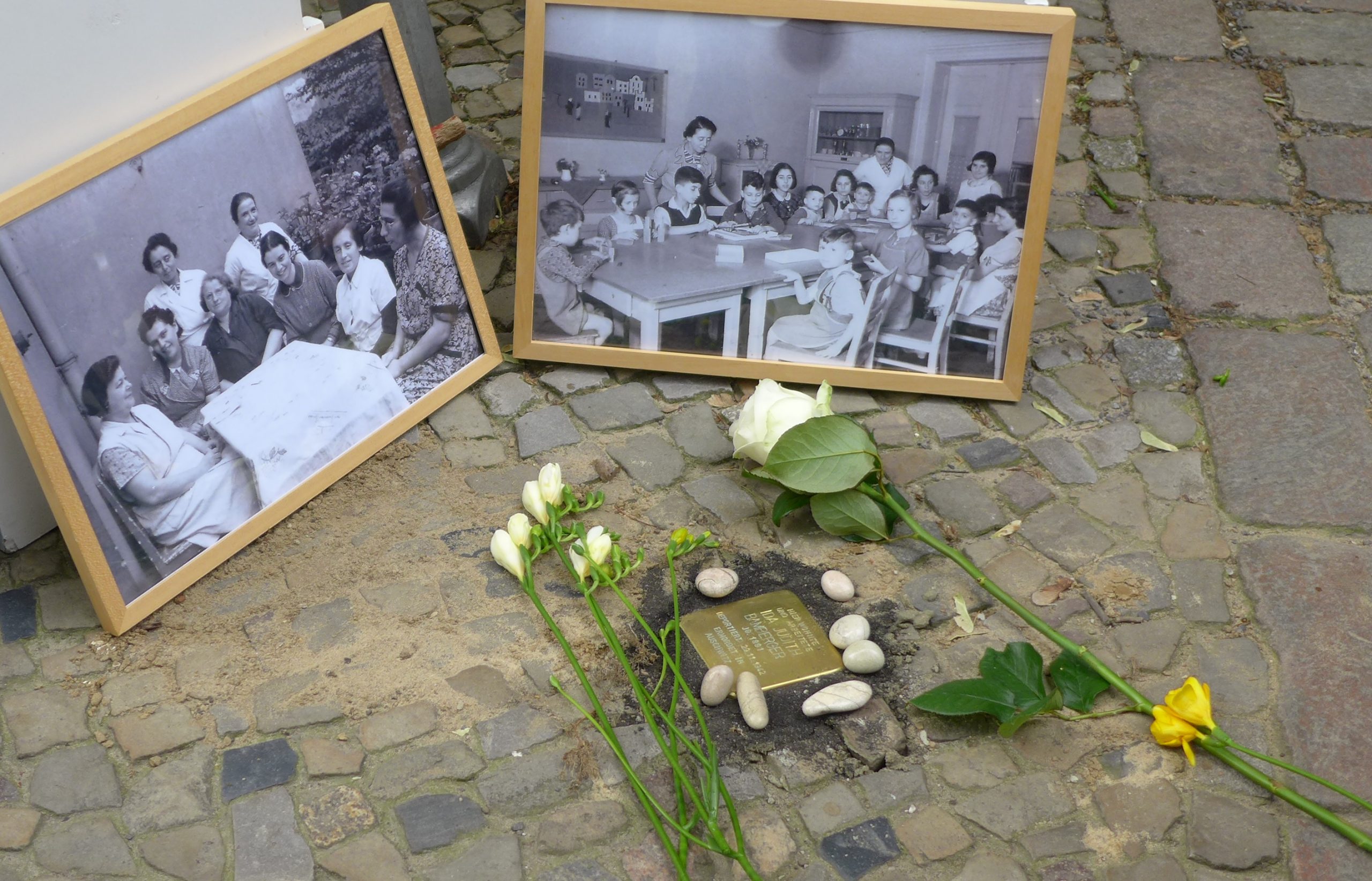 Stolperstein für die ehemalige Heimleiterin des jüdischen Kinderheims, Fehrbelliner Straße 92